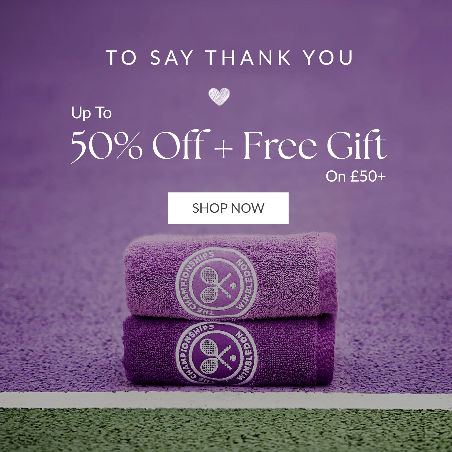 Thank You Sale Up To 50% OFF + Free Gift above £50