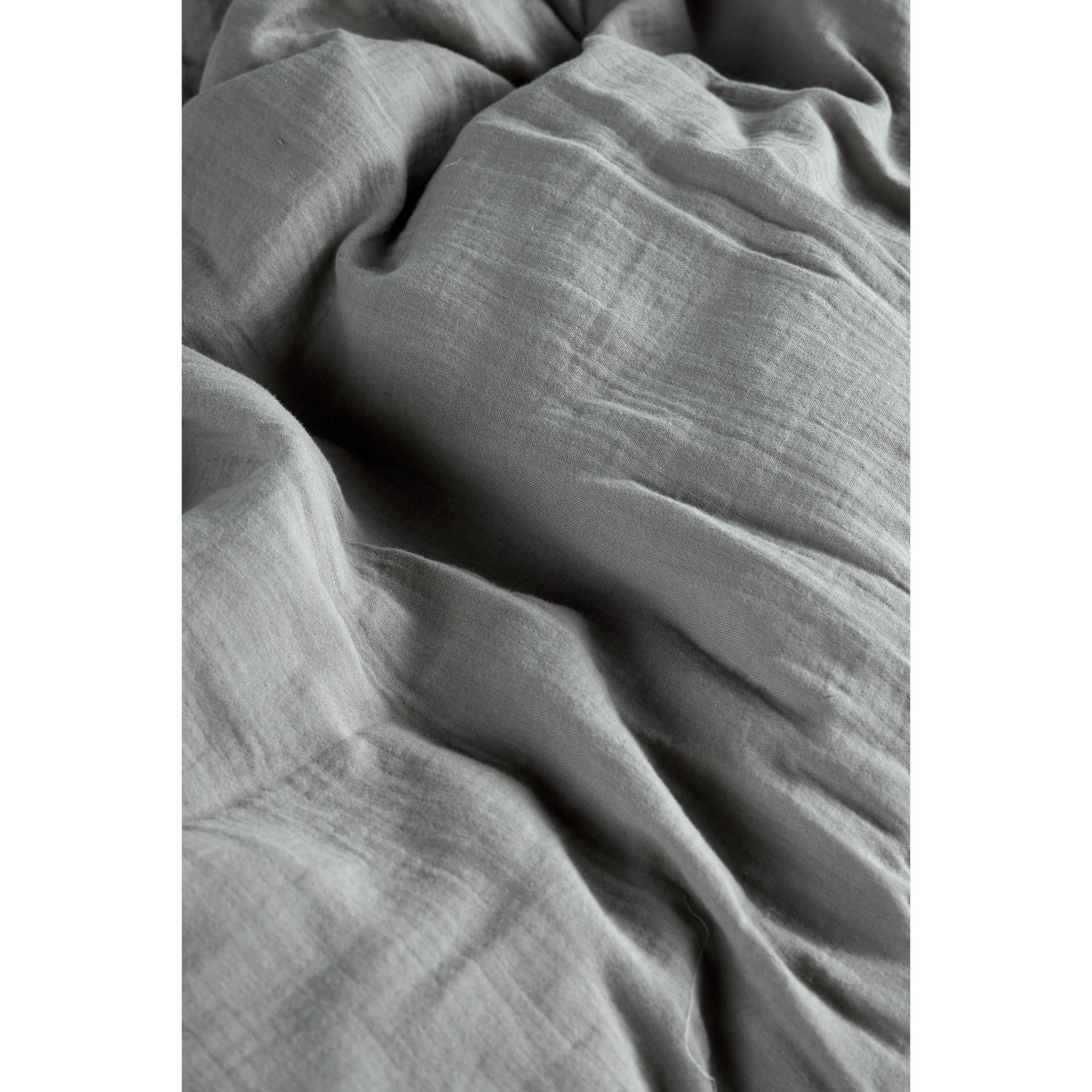 West elm organic duvet textured waffle cover offers full / Queen light grey nwt